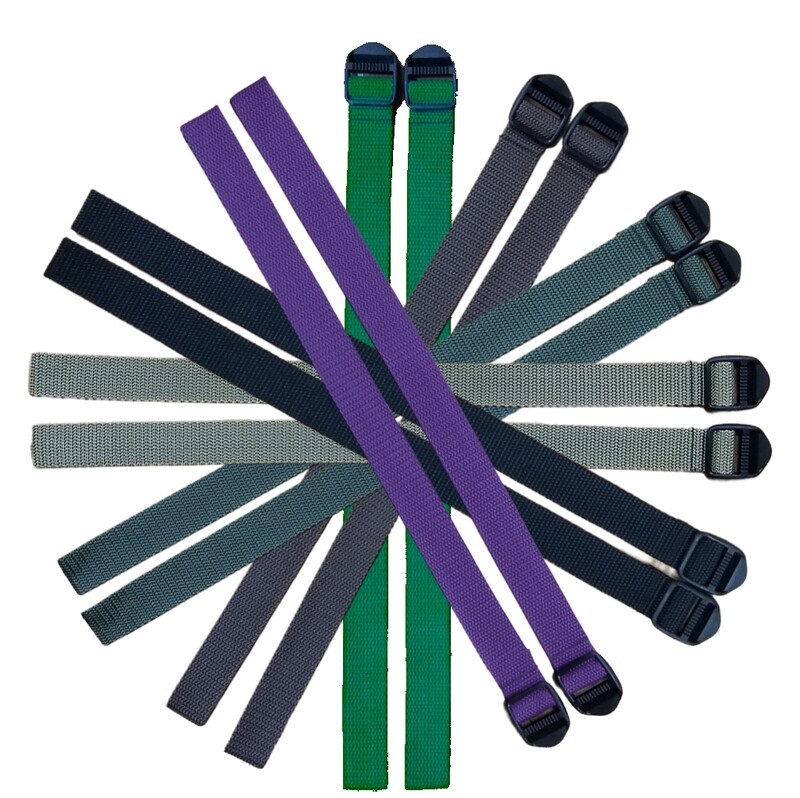 Heavy Duty Gear/Utility Cinch Straps - Pack of 4 - (Customizable)