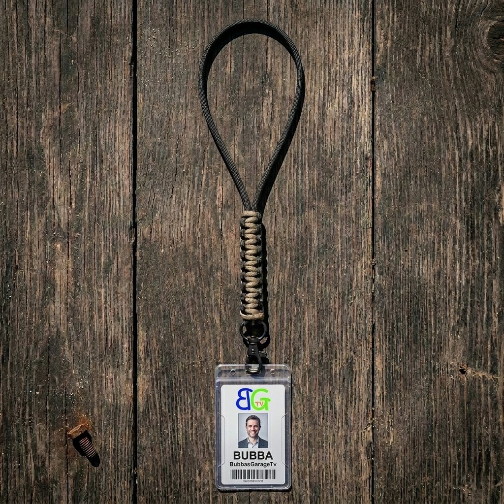 Custom 2 Color Paracord Lanyards - 5 Pack (Customizable)