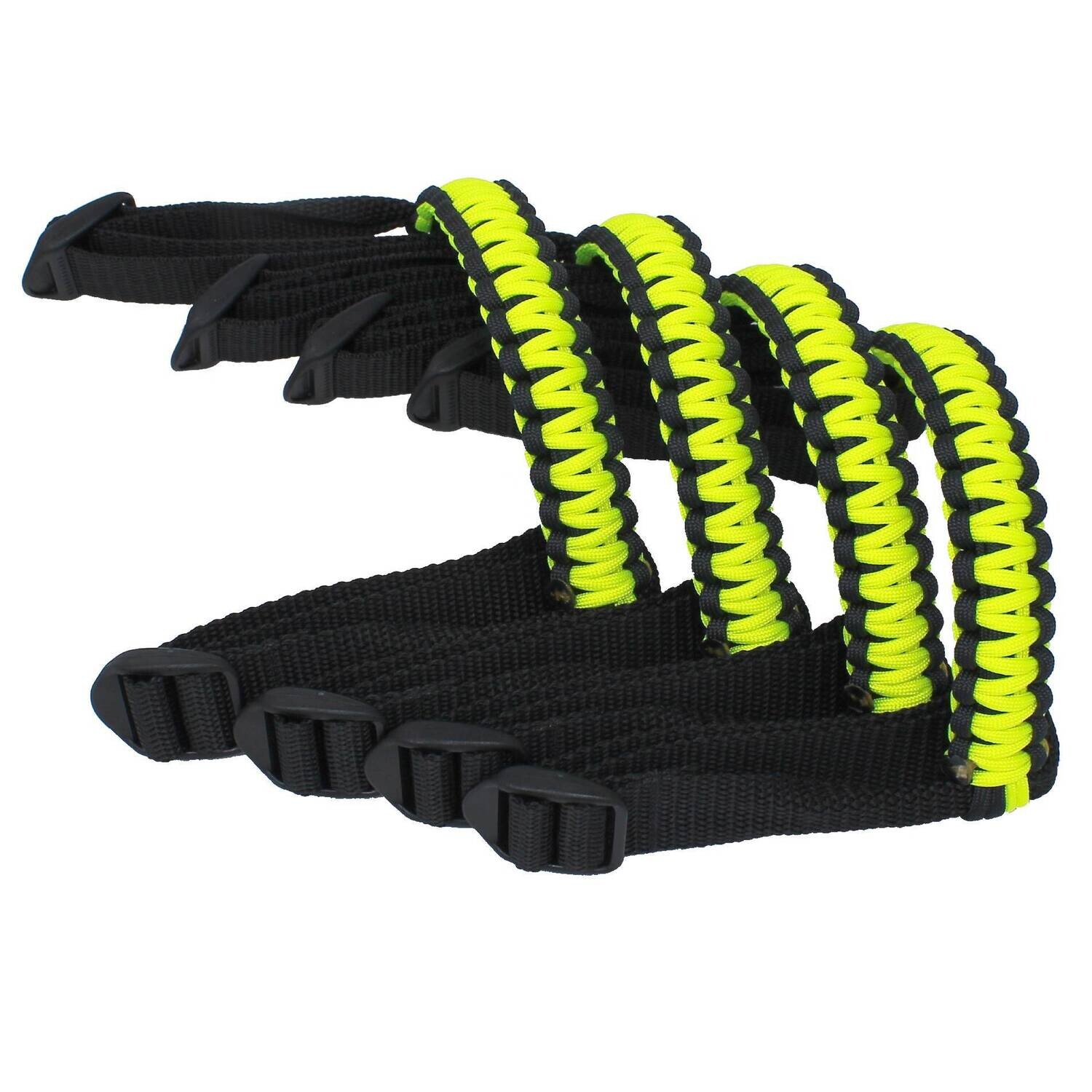 BubbasGarageTv - Black & Neon Yellow 1/4 inch light duty Jeep Wrangler Paracord Grab Handles (Pair) BubbasGarageTv - Black & Neon Yellow 1/4 inch light duty Jeep Wrangler Paracord Grab Handles (Pair)