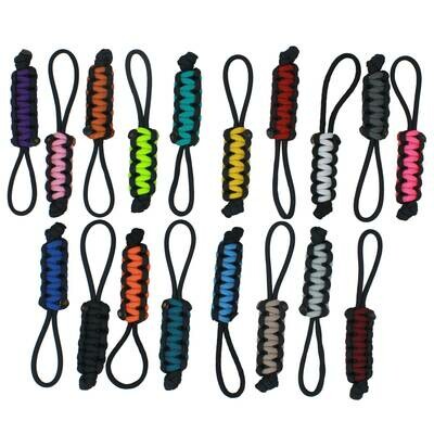 BubbasGarageTv - Large Heavy Duty Paracord Zipper Pulls (Pack of 25)