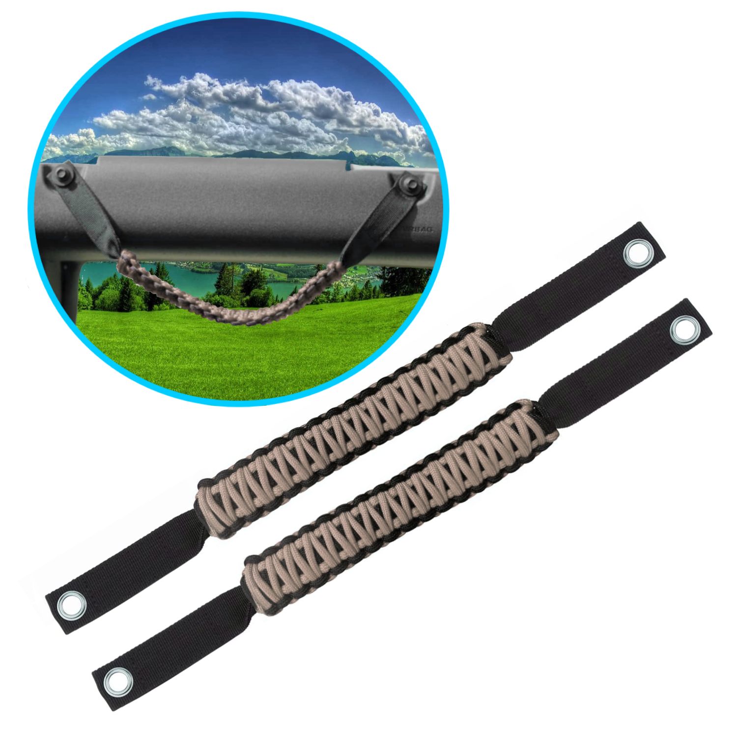 BubbasGarageTv - Paracord Grab Handles for 2021+ Ford Bronco (Customizable) BubbasGarageTv - Paracord Grab Handles for 2021+ Ford Bronco (Customizable)