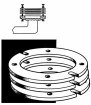 1/4" W Closet Flange Extension Kit w/ gaskets (12 PC Box) for use with ABS (black) GK200A