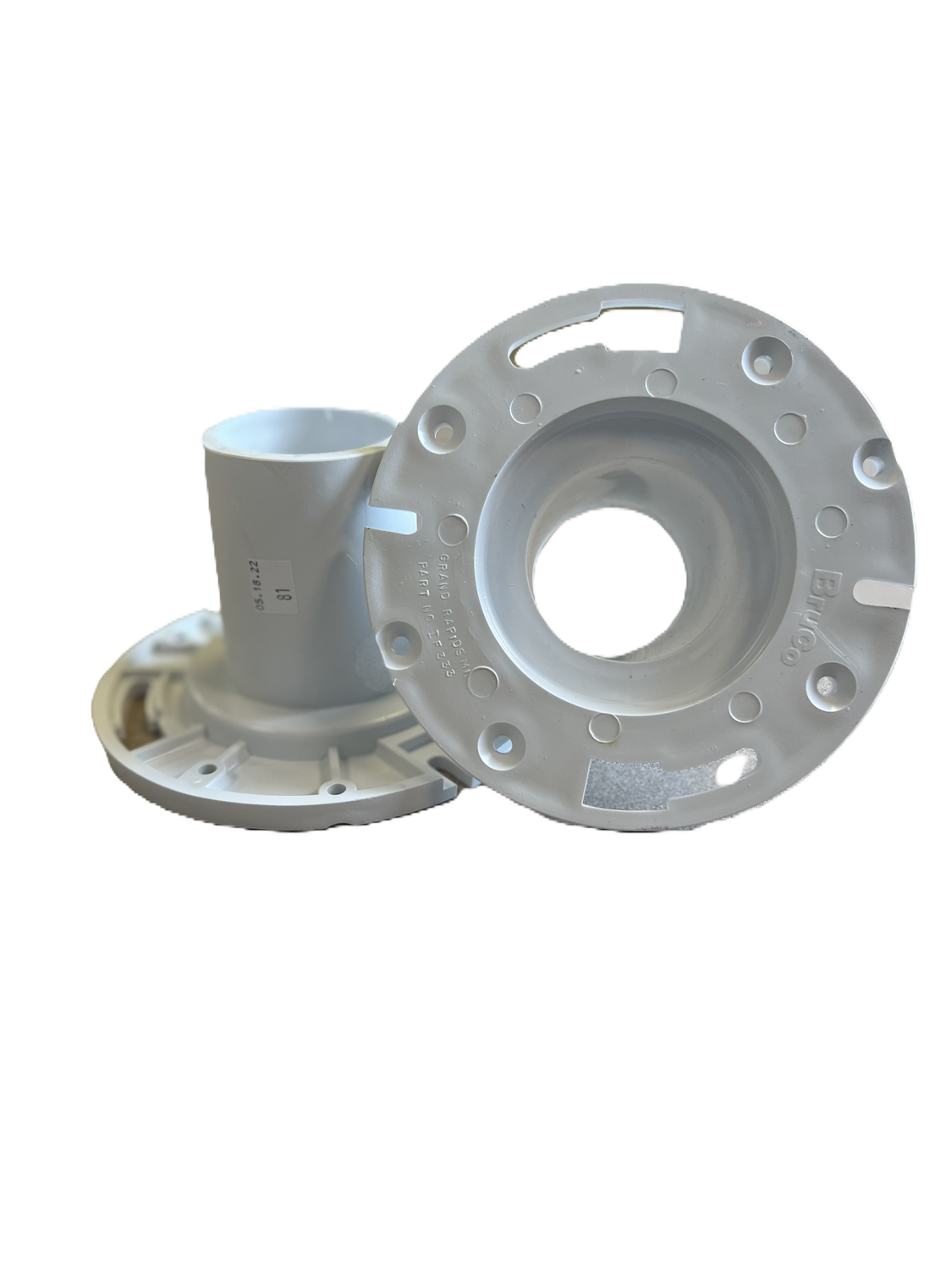 IF333P W 3" Street Adjustable Closet Flange PVC (White) 12 PC Carton