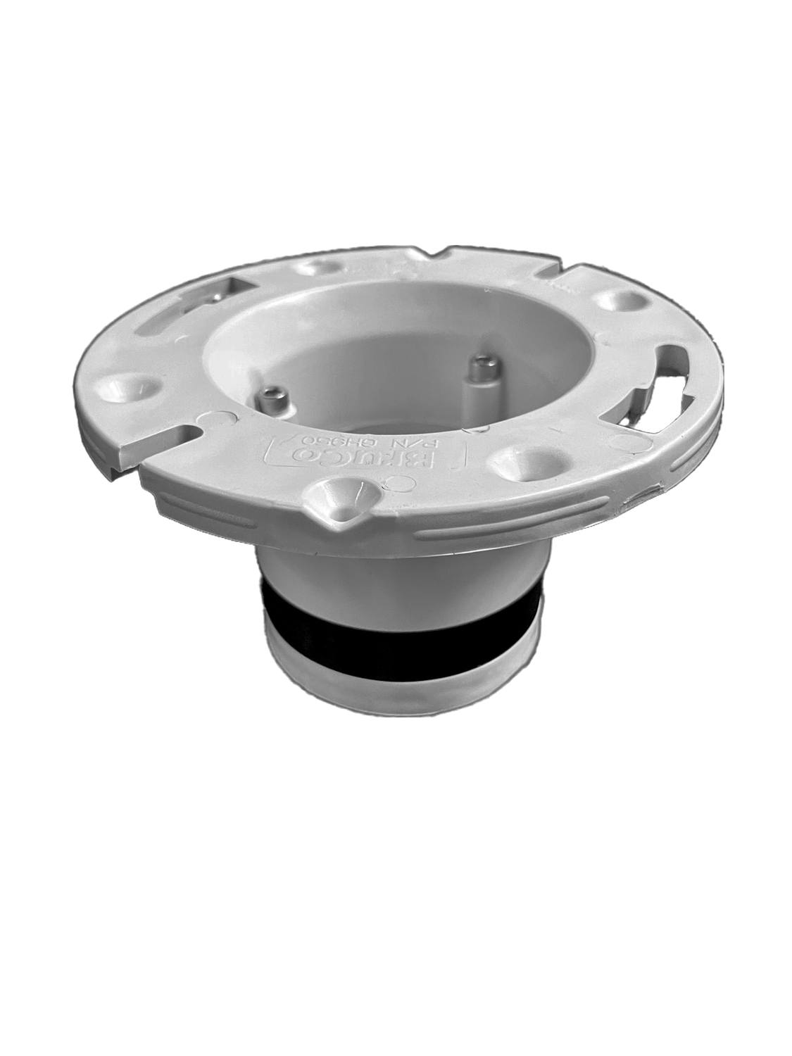 GH950P W 4" Cast Iron Closet Flange Replacement - Compression PVC (White) 24 PC Carton