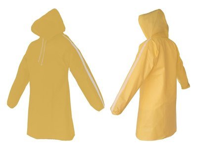 AllWeatherWare (1-Piece) Waterproof Breathable Lightweight Rain Poncho - Yellow