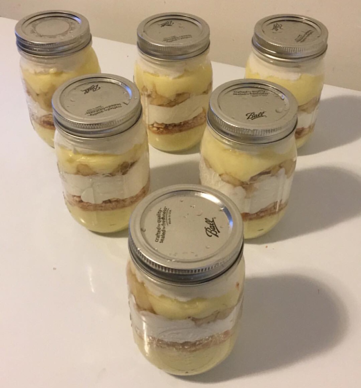 Banana pudding Mason jar dessert