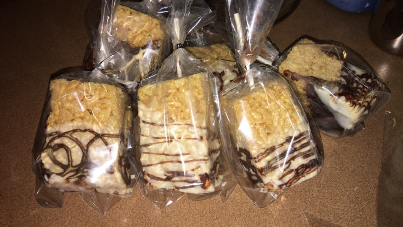 Gourmet rice krispy sampler box