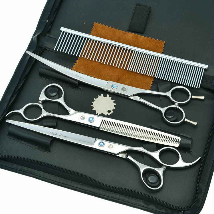 Scheren Set- Pet groom chromfarben