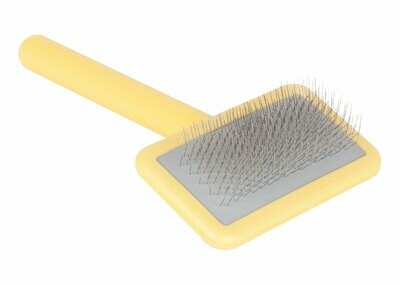 Bürste, Smooth Touch Slicker Brush, gelb, Showtech
