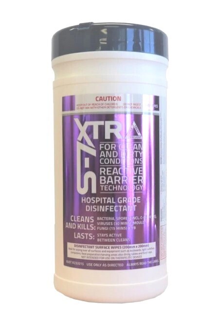 Steri-7 S-7XTRA Disinfecting Wipes - Tub of 200 Wipes