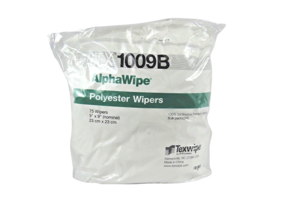 Texwipe TX1009B Polyester AlphaWipe Wipers (ISO Class 5-6) 9x9in x 150