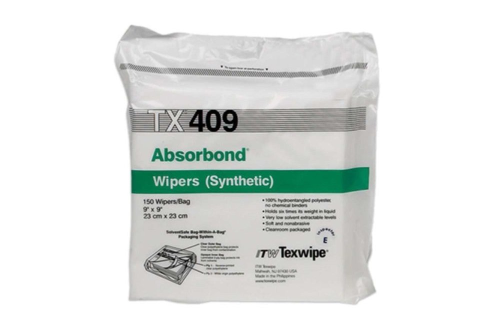 Texwipe TX409 Polyester Absorbond Wipers (ISO Class 6-8) 9x9in x 150