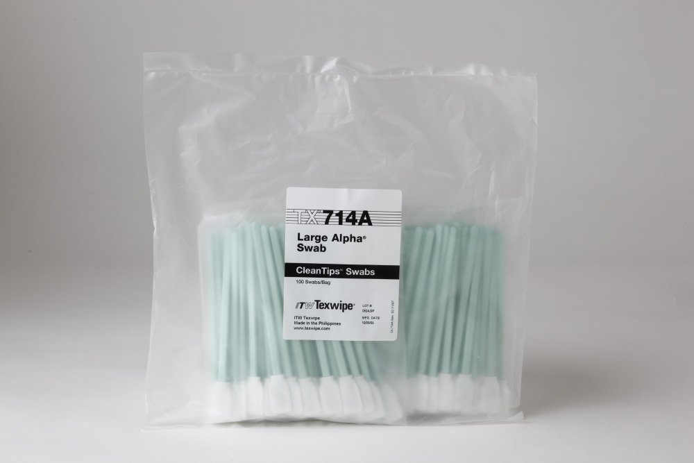 Texwipe TX714A Large Polyester Alpha Swab x 100 (50*2bags)