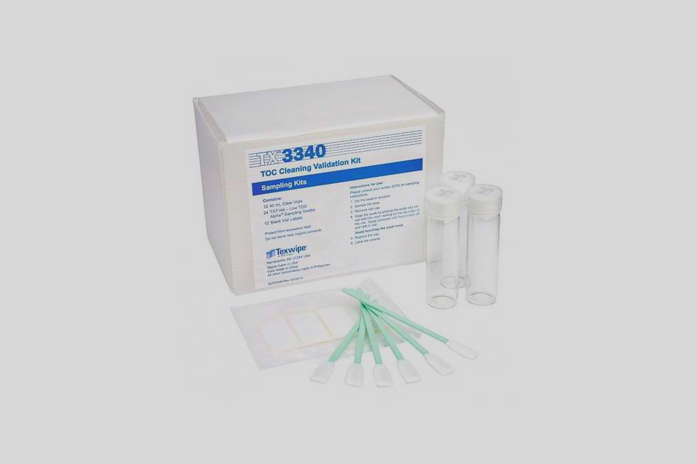 Texwipe TX3340 TOC Cleaning Validation Kit x 12 samples