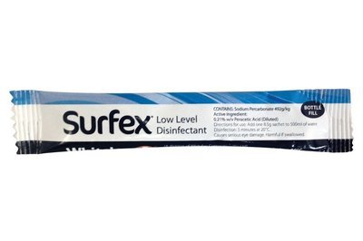 Surfex® Instrument and Surface Disinfectant 100 x 8.5 gram sachets