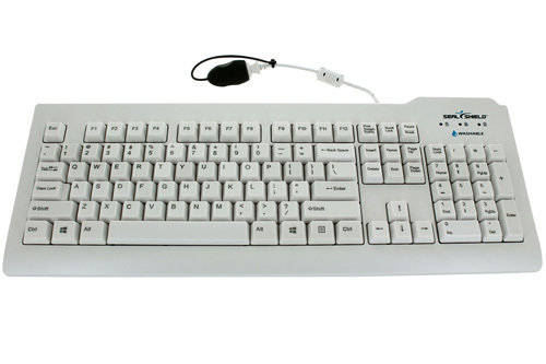Silver Seal Medical Grade Washable White Keyboard