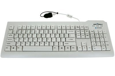 Silver Seal Medical Grade Washable White Keyboard
