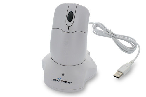 Silver Storm Wireless Washable Scroll Wheel White Mouse