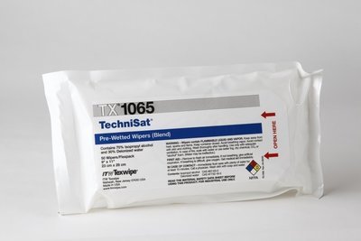 Texwipe TX1065 Cellulose/Polyester TechniSat Pre-Wetted Wipers (ISO Class 5-8) x 50