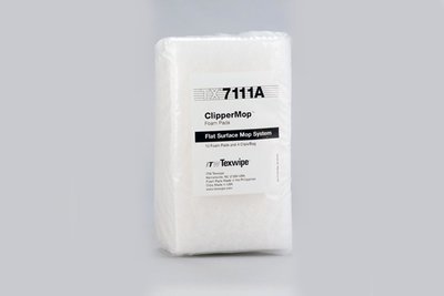 Texwipe TX7111A ClipperMop Foam Pad Replacement Kit (ISO Class 3-7) x 10 foam pads | x 4 fasteners