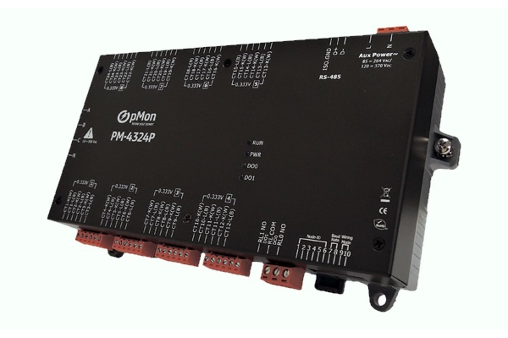 pMon PM-4324P / Modbus RTU 24-input Branch Circuit Meter with Relay Outputs