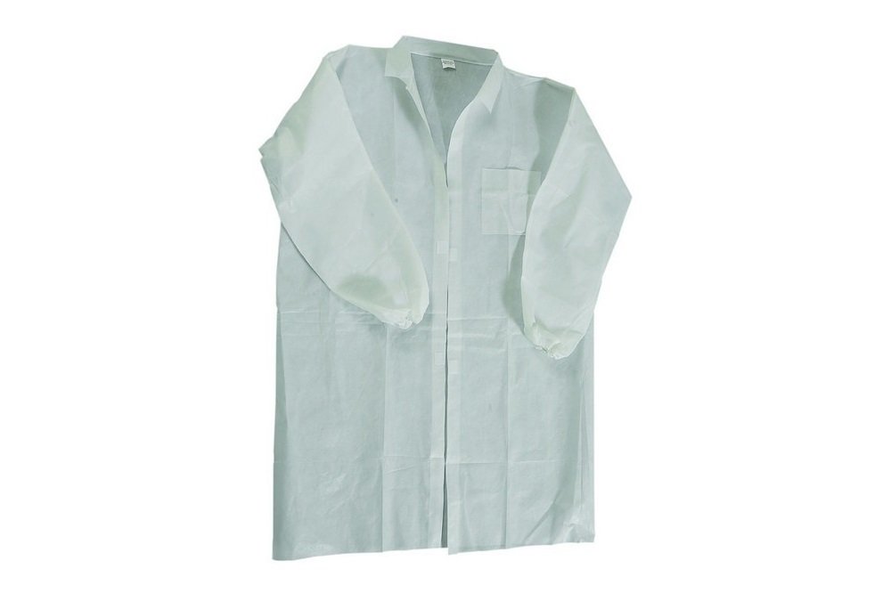 White Disposable Lightweight Lab Coats x 10