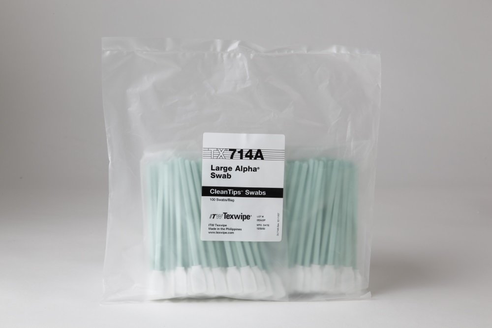 Texwipe TX714A Large Polyester Alpha Swab x 100 (50x2bags)
