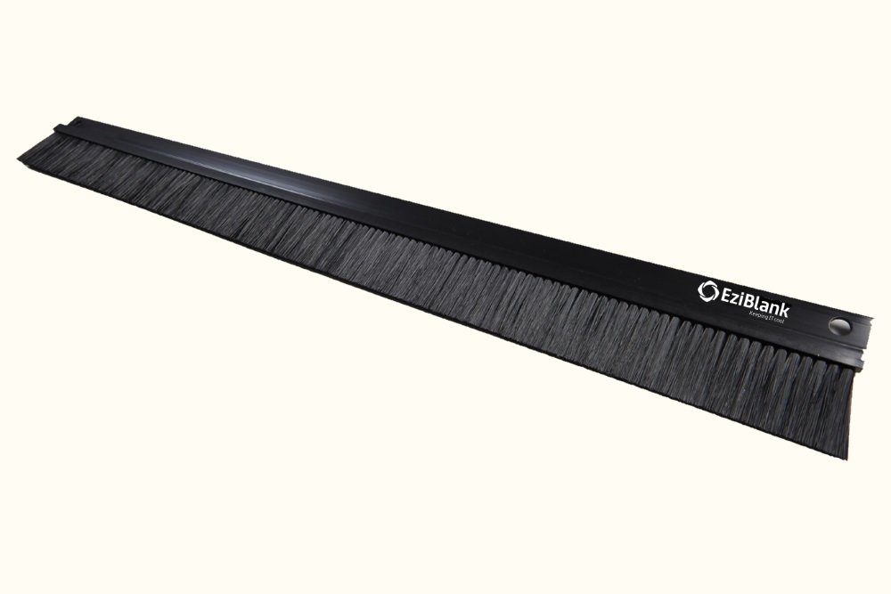 EziBlank 1RU Brush Panel 19in x 5
