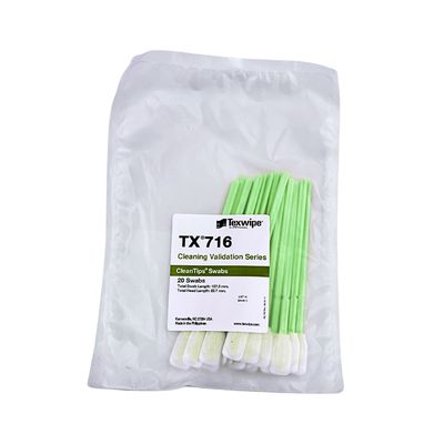 Texwipe TX716 Large Polyester Absorbond Cleaning Validation Swabs x 20