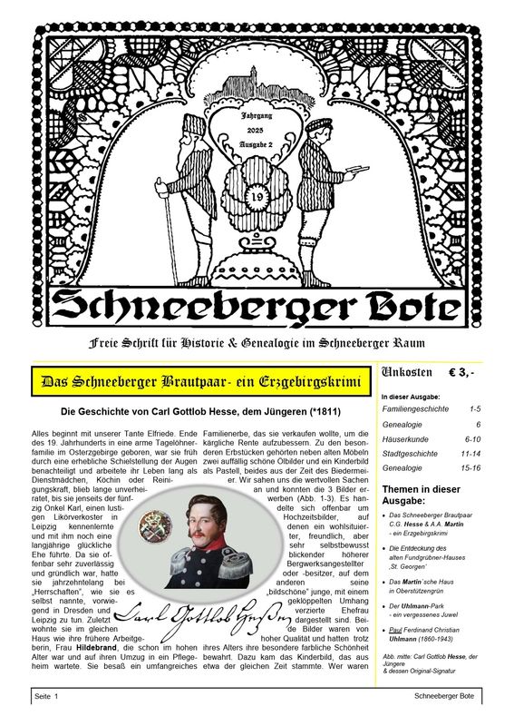 Schneeberger Bote Nr. 19 Schneeberger Bote Nr. 19