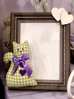 Portafoto Con Gattino Di Lavanda