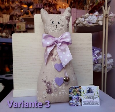Gatto Fermaporta imbottito di Lavanda (No coda)