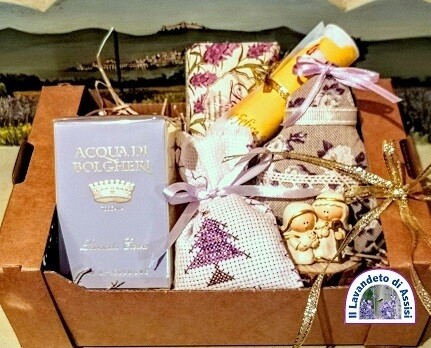 Confezione regalo Natale completa lavanda