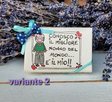 Saponette naturali alla lavanda con frasi famiglia