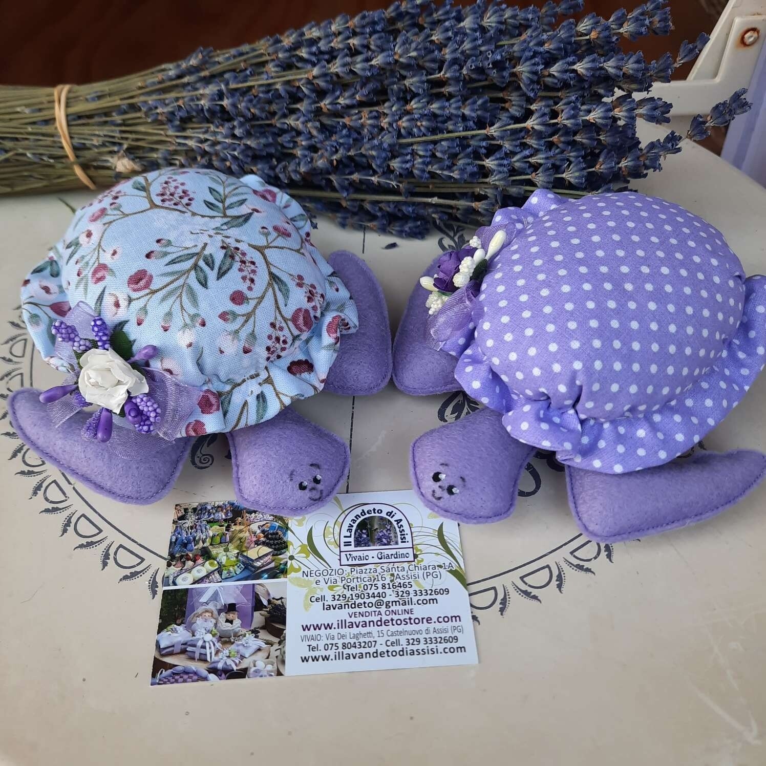 Tartaruga ripiena di lavanda (Nei toni del lilla)