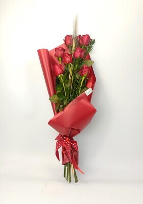 Bouquet 7 Rose Rosse
