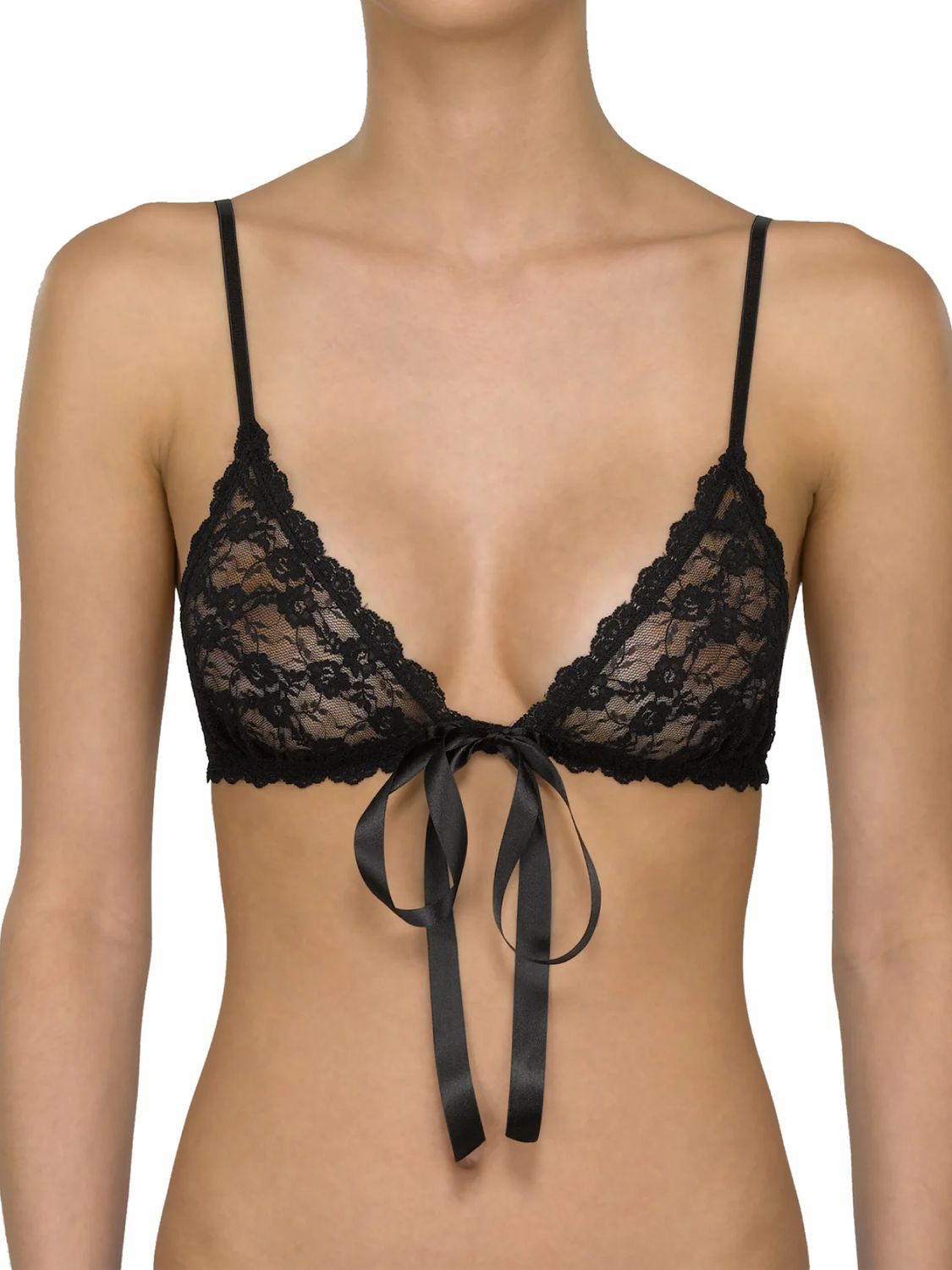 HAK9C7811 PeekABoo Lace Tie Front Bralette