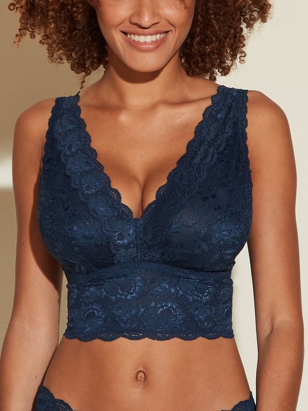 COSNEVER1385 Curvy Plungie Longline Bralette