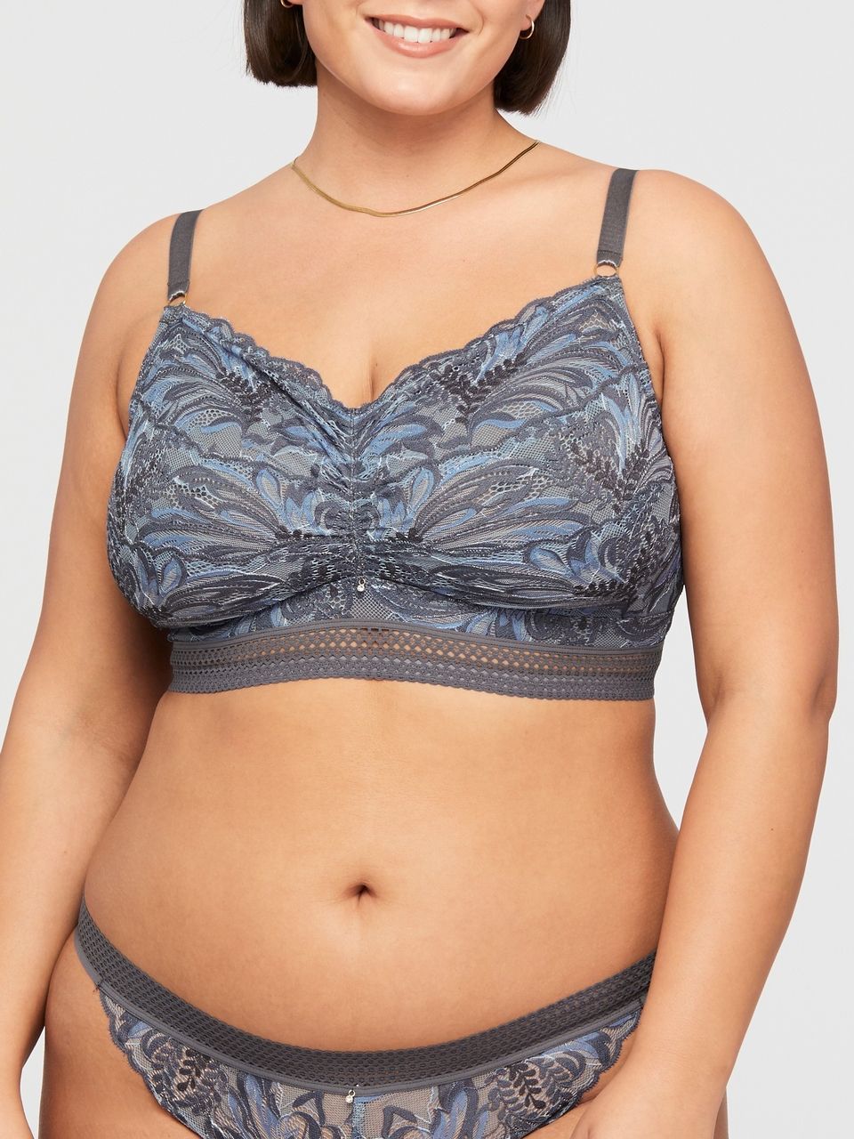 MON9487 Silk and Smoke Lace Bralette