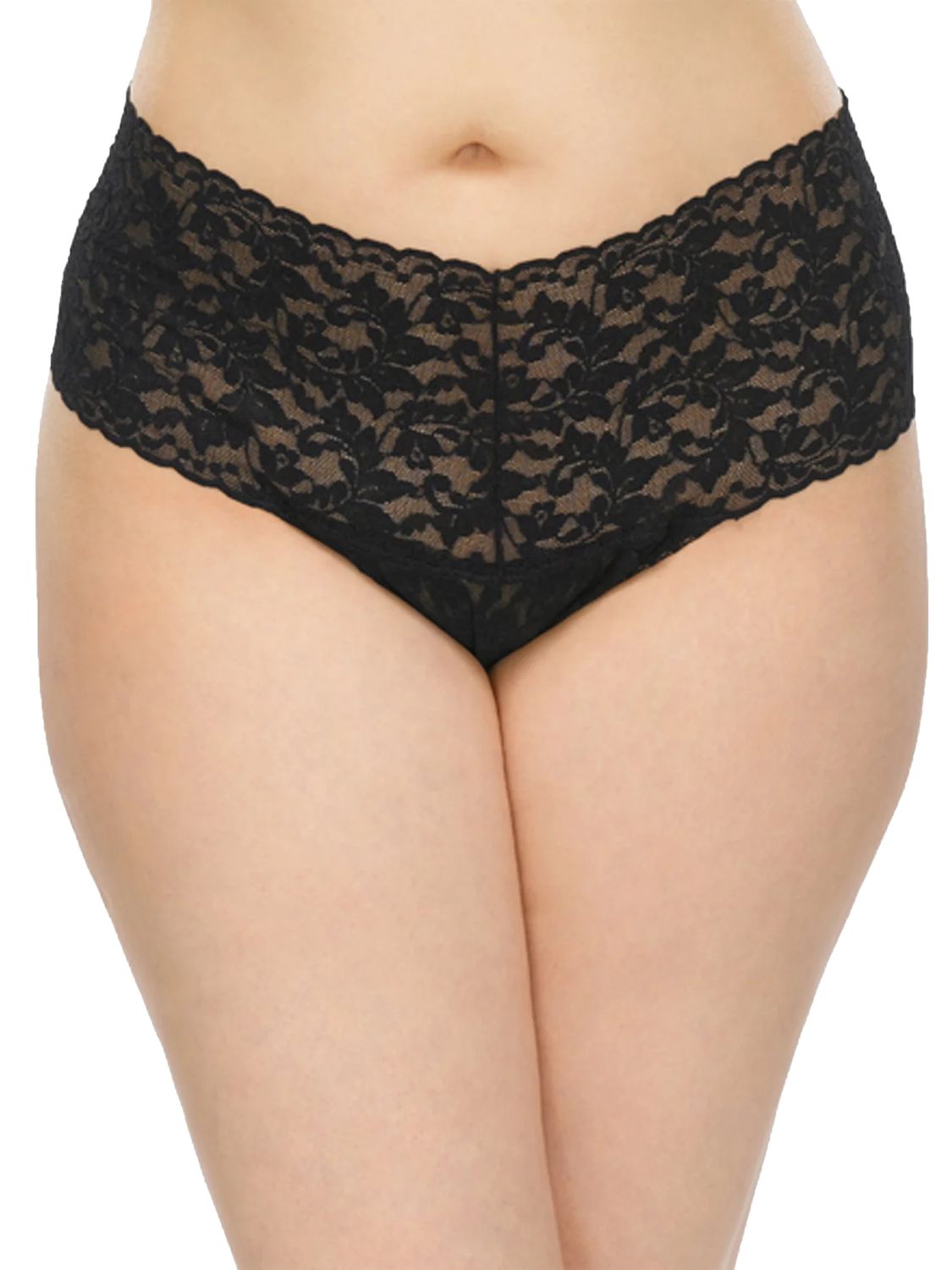HAK9K1926X Plus Size Retro Lace Thong