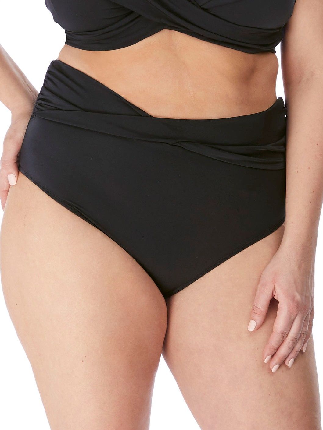 ELO7196 Magnetic Twist Bikini Bottom Swim Brief