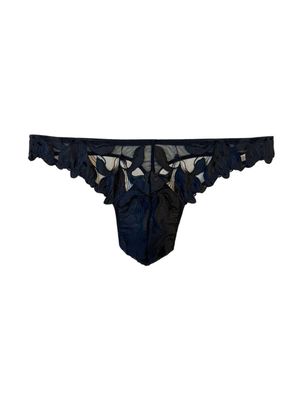 FDMPY0382 Mens Lily Embroidery Thong