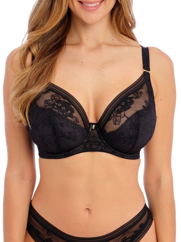 FAN102314 Fusion Lace Padded Plunge UW Bra