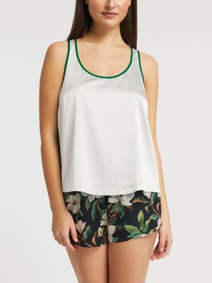 INJ7067 Silk Tank and Short Set