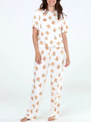 HND34982 Breakfast in Bed Jersey Short Sleeve Set