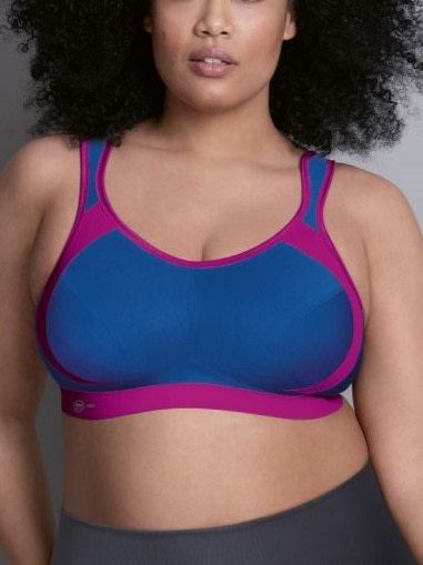 ANT5527 Double Layer Extreme Sports Bra, Color: Pacific Blue (On Sale), Size: 36D