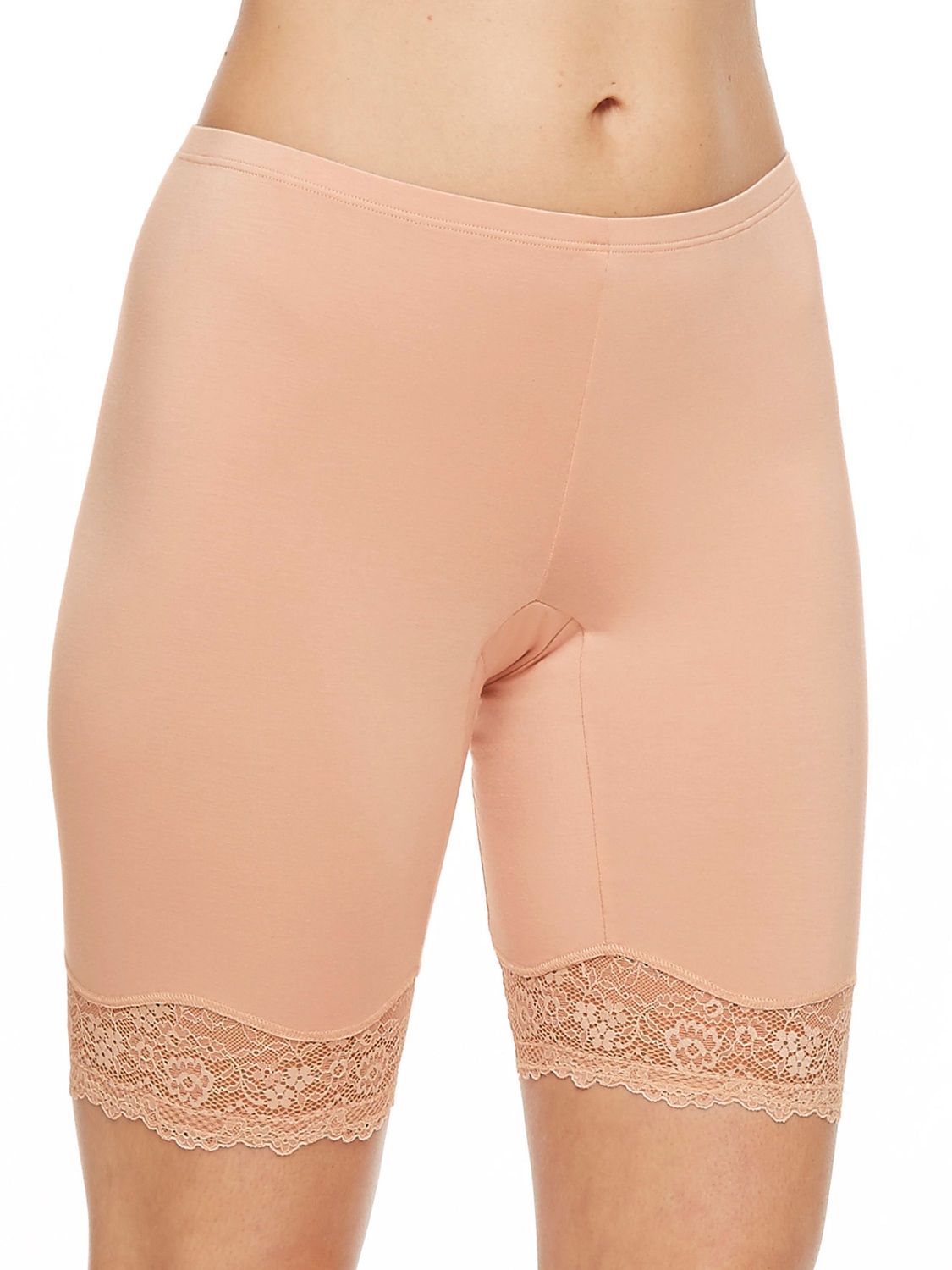 MON9408 Body Bliss AntiChafing Biker Short, Color: Seashell, Size: XLarge