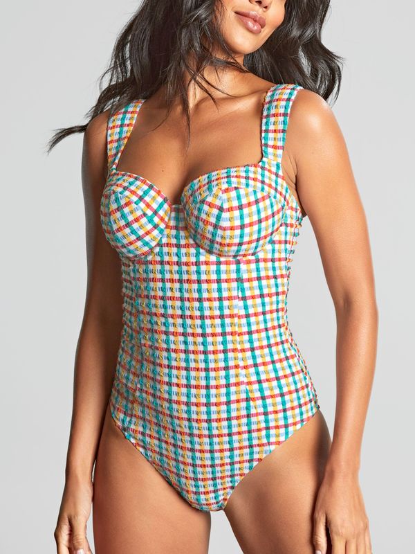 PANSW1850 Seersucker Monica Balcony Swimsuit