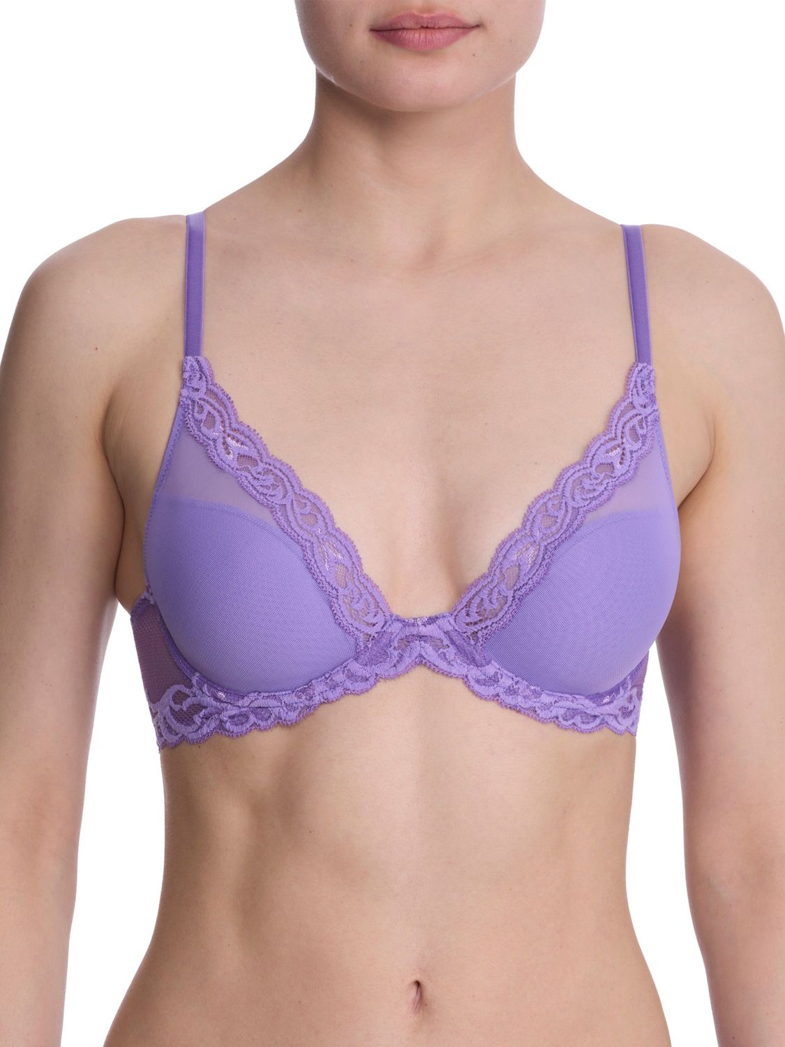 NAT730023 Feathers Contour Plunge Bra