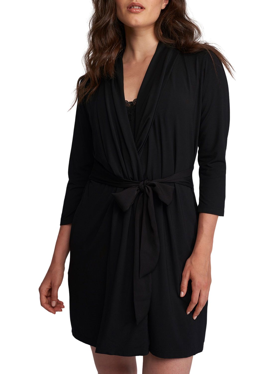 FRT620 Fleur&#39;t Iconic Robe, Color: Black, Size: XSmall/Small